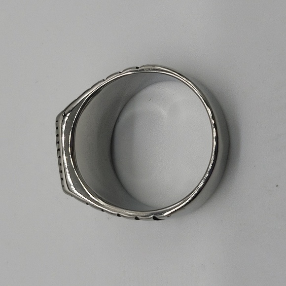 948- Tiger Eye Natural Gemstone Handmade Men's Ring Size 10.5 NWT - Picture 4 of 7